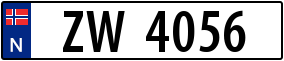 Trailer License Plate